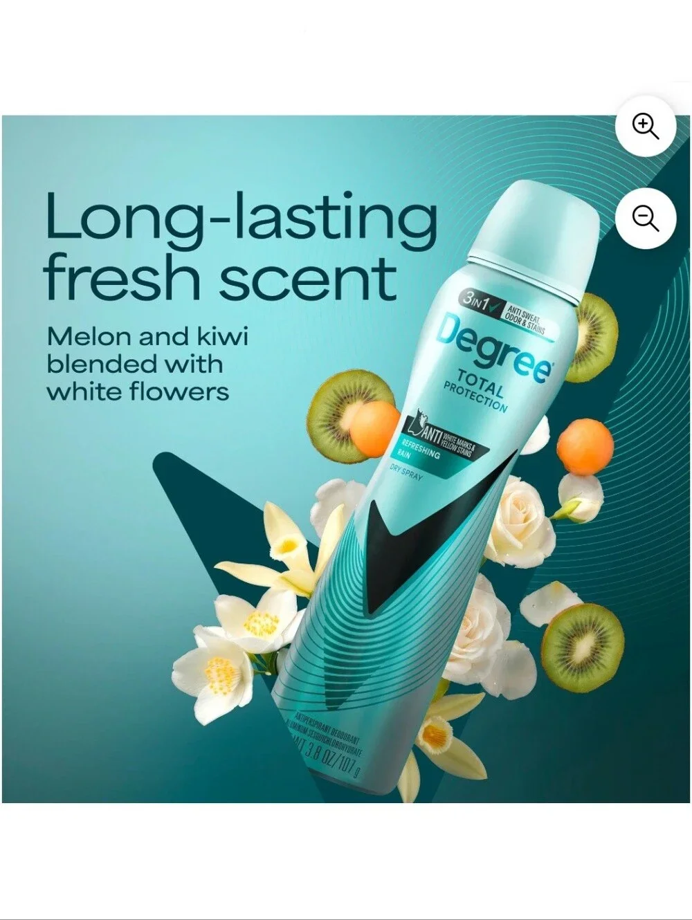 ⭐4/$15 Degree Ultraclear 72-Hour Black + White Deodorant Refreshing Rain